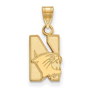 14k Yellow Gold Northwestern U. Small Logo Pendant